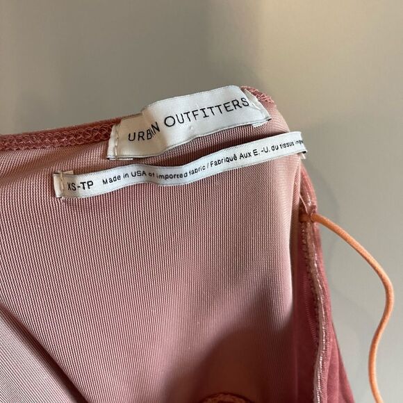 Urban Outfitters Mauve Pink Velvet Spaghetti Strap Mini Dress | SZ XS - Picture 14 of 14